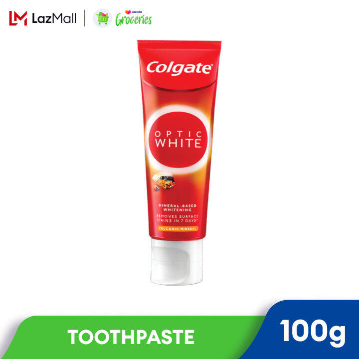 Colgate Optic White Volcanic Whitening Toothpaste 100g | Lazada