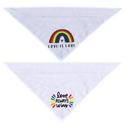 Dog Rainbow Collar Triangle Christmas Scarves Bibs Unique Shape Christmas Dog Handkerchiefs Decoration for Pet Party Supplies amicable