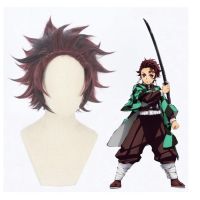 hot Demon Slayer Kimetsu no Yaiba Wig Cosplay Costume Kamado Tanjirou Kamado Nezuko Agatsuma Zenitsu