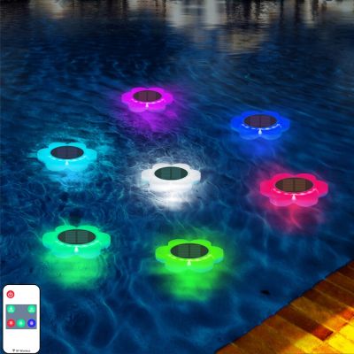 3/2/1pcs Solar Swimming Pool Lights RGB Floating Lamp IP68 Waterproof for Holiday Home Party Outdoor Garden Lawn Pond Decoration