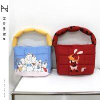 [Sold out will not make up] Su Gezi Japanese cute rabbit illustration puff bag soft shoulder pillow bag 【BYUE】