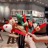 [COD] high-end cute childrens cartoon flannelette super pop ring old man snowman tree gift