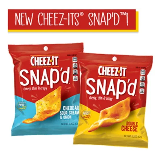 CheezIt Snap'd Double Cheese & Sour Cream & Onion Chips Lazada