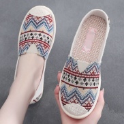 Cloth shoes female old Beijing autumn new lazy a pedal shallow mouth