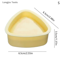 Longjia Tools ใหม่แม่พิมพ์ซูชิโอนิกิริแบบกดข้าวปั้นอาหารแม่พิมพ์ทำซูชิทรงสามเหลี่ยมอุปกรณ์เสริมสำหรับเบนโตะในบ้านแบบญี่ปุ่น