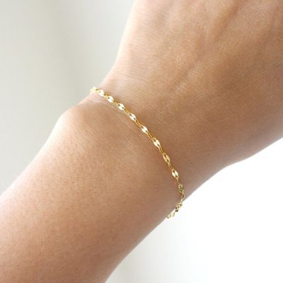 Lips Link Chain Bracelet Gold Color Charm Bracelets for Women Stainless Steel Lobster Clasp Snap Button Jewelry Drop Shipping