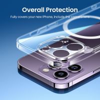 เคสแม่เหล็ก UGREEN สำหรับ Iphone 14 13 12 Pro Max เคสกันกระแทกสำหรับ Iphone 14 Plus เคส14Pro แบบใสกล่อง PC TPU แม่เหล็ก