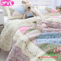 Bedsheet.bkk ผ้าคลุมเตียง ผ้าฝ้าย ขนาด230x250cm และ ปลอกหมอน2ใบ สินค้าคุณภาพAAA Cotton100% รหัส095.