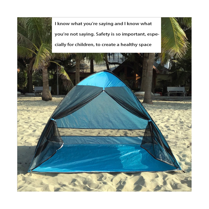 gauze-net-tent-automatic-beach-tent-fully-automatic-2-second-quick-opening-anti-mosquito-beach-sunshade-tent-outdoor-hiking-camping-tent
