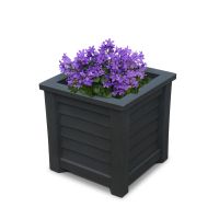 BOUSSAC Lakeland 16in Square Planter - Polyethylene Planter Cute Flower Pot Plantasplant Potpots for Plants