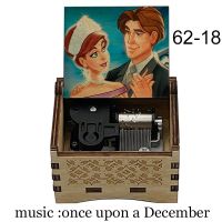 Anastas Music Box music once upon a december Wind-up mechanical Christmas Gifts Collections color print Musicial Box Crafts