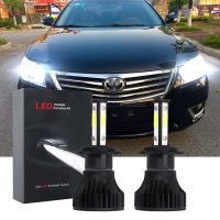 2ชิ้นสว่าง6000K ไฟ LED สีขาวไฟหน้าหลอดไฟสำหรับ Toyota Camry 2007-2014 (ไฟหน้า) ไฟต่ำ