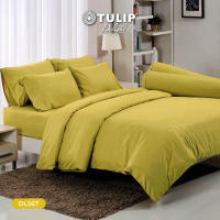 (NEW) TULIP ชุดเครื่องนอน ผ้าปูที่นอน ผ้าห่มนวม รุ่นTULIP Delight สีพื้นอัดลาย DL567 มีลายนูนเบาๆ บนเนื้อผ้าสัมผัสได้