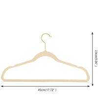 45CM Seamless Flocking New En Hook Flocking Hanger Dry And Wet Wardrobe Storage  Magic Hanger