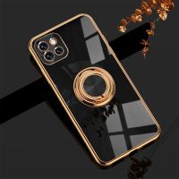 【Enjoy electronic】 Luxury Magnetic Silicone Case For Samsung Galaxy A22 5G Version Phone Full Protective Soft Cover With Ring Holder Holder A 22 AA
