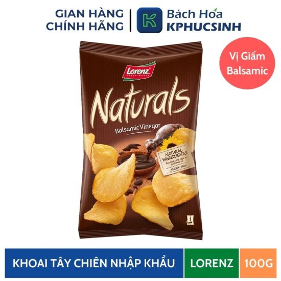 Khoai tây chiên naturals vị giấm balsamic hiệu lorenz 100g - ảnh sản phẩm 2