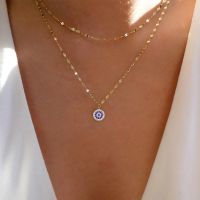 【DT】hot！ Trend Devils Pendant Necklace Gold Color Layer Chain Choker Jewelry Wholesale