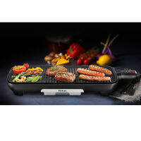 Tefal TG391B Malaga Plancha ขนาดกะทัดรัดเป็นพิเศษ BBQ เตาย่างไฟฟ้าแบบกว้าง 1830W สีดำ