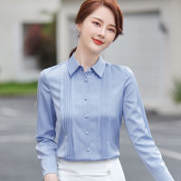 2021 New Autumn Fashion Women Shirt Temperament Formal Long Sleeve Slim Chiffon Blouses Offiice Ladies Work Tops