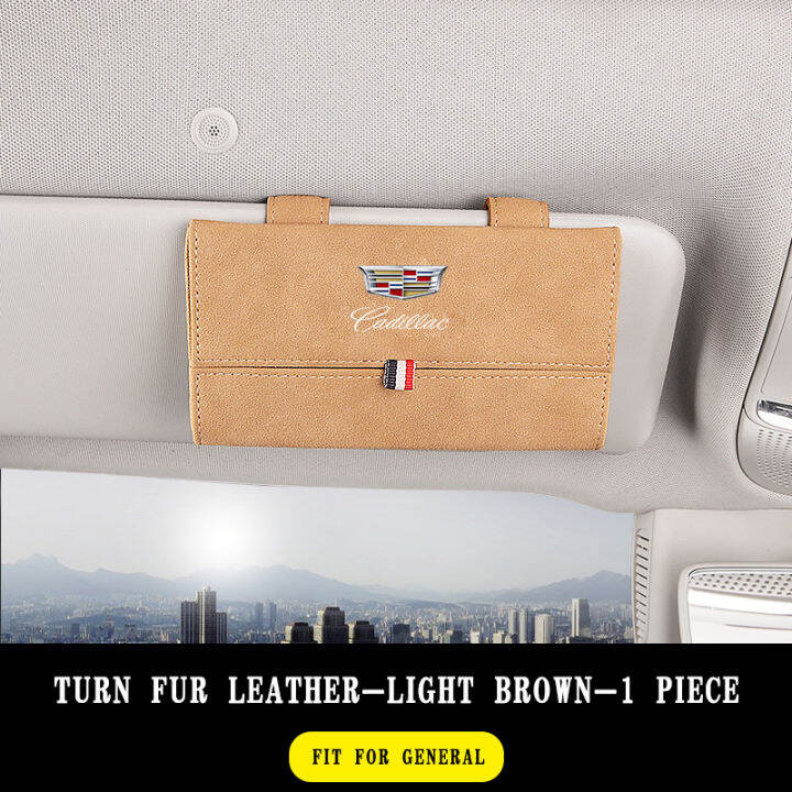 car-sun-visor-storage-box-glasses-sunglasses-case-holder-for-cadillac-logo-seville-xt4-ct4-ct5-slr-sts-ext-cts-dts-ats-escalade