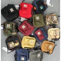 Carhartt Carhart กระเป๋าสี่เหลี่ยมขนาดเล็กของกระเป๋าสะพายผู้ชาย Tas Dada Kanvas ลำลองสำหรับผู้หญิงกระเป๋ากระเป๋าหนังสือขนาดเล็กระบายอากาศได้ดี