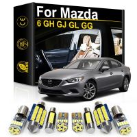 ไฟ LED สำหรับภายในรถยนต์สำหรับ Mazda 6 GH GJ GL GG ซีดานแฮชแบค2003 2009 2010 2017 2019อุปกรณ์เสริม2020โคมไฟในบ้าน Canbus