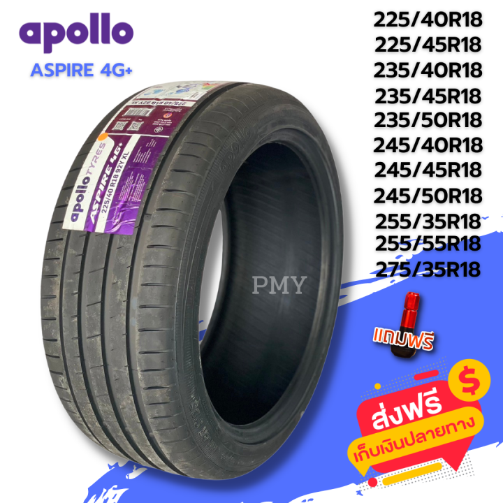 225-40r18-225-45r18-235-40r18-235-50r18-245-40r18-อื่นๆ-ยี่ห้อ-apollo-รุ่น-aspire-4g-ล็อตผลิตใหม่ปี23-ราคาต่อ1เส้น-ยางนุ่มเงียบ