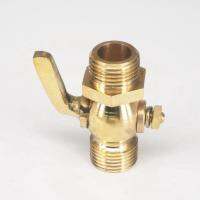 ▫ Brass Drain Petcock Shut Off Valve 1/2 BSP Male for Fuel Gas Oil Air Pressure 0-0.8 Mpa