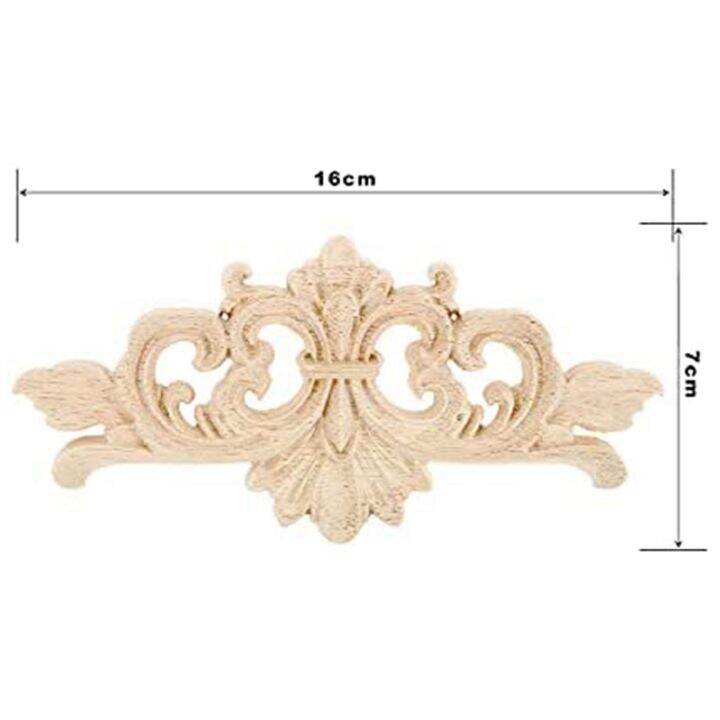 4pcs-carved-furniture-appliques-onlays-wooden-decal-corner-frame-decorative-for-cabinet-dresser-bed