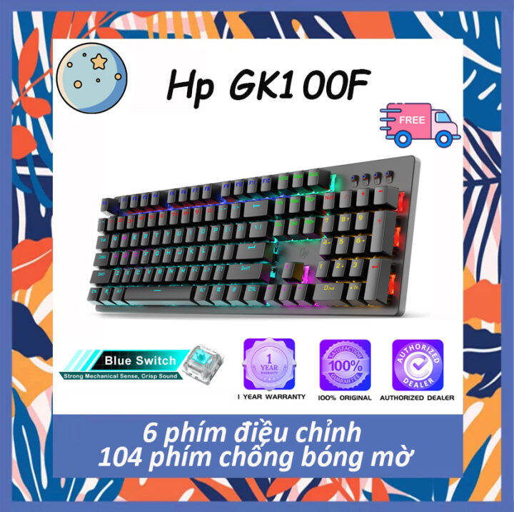 Bàn Phím Cơ Hp Gk100f Bàn Phím Chơi Game Có đèn Nền Kết Hợp Đèn Led đẹp Cho Máy Tính Và Máy