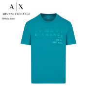 AX Armani Exchange เสื้อยืดผู้ชาย รุ่น AX3RZTCAZJ3VZ15CL - สีฟ้า