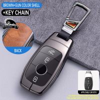 Leather Car Key Cover Case Holder for Mercedes Benz A C E S G Class GLC CLE CLA GLB GLS W177 W205 W213 W222 X167 AMG Accessories