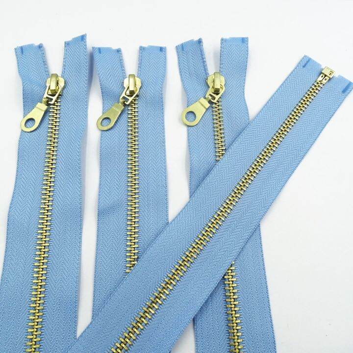 2pcs-brass-metal-open-end-5-30-60cm-12-24-inches-sewing-zipper-20-colors-door-hardware-locks-fabric-material