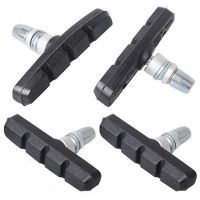 1/2/4pc Bike Brake Blocks Rubber Cycling Part Tools MTB Mountain Road Bicycle Lightweight V-brake Shoes Pads Bicycle Accessories