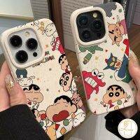 เคสนิ่มแบบย่อยสลายได้แฟชั่นที่สร้างสรรค์เคสหนังจระเข้การ์ตูนสีเทียนสามารถใช้ได้กับ iPhone 7 Plus 11 12 15 Pro Max 13 14 XR 6X8 15 6S 7 Plus XS MAX SE 2020