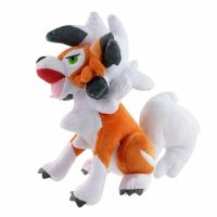 【CW】 30CM TAKARA TOMY Pokémon Lycanroc Plush Toy Soft Sitting Wolf Doll Pillow For Kids Christmas Gift