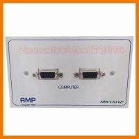 ?ลดราคา? หน้ากากเต้ารับแบบเหล็ก Outlet VGA 2 Port หัวต่อ ติดในผนัง 12Cm*7Cm ## ชิ้นส่วนคอมพิวเตอร์ จอมอนิเตอร์ เมนบอร์ด CPU Computer Cases Hub Switch กราฟฟิคการ์ด Gaming