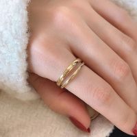 【YF】ஐ❉۞  e-Manco Minimalist Opening Rings Layer Adjustable Personality Jewelry