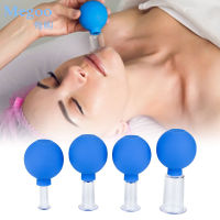 4Pcs Facial Body Massage แก้วสูญญากาศ Cupping Tpy ชุดซิลิโคนดูดสูญญากาศ Cupping สำหรับ Anti Cellulite Wrinkle Ageless