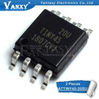 2 pcs ATTINY45-20SU SOP-8 ATTINY45-20 SOP8 ATTINY45 45-20SU IC Original Novo