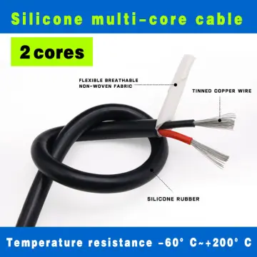 1M Sq 0.3 0.5 0.75 1 1.5 2 2.5 4 6mm Soft Silicone Rubber Cable 2
