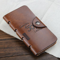 PU Leather Passport Holder Men Wallet Stylish Bifold Business Wallet Card Holder Coin Wallet Purse Male Clutch Passcard Bag