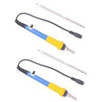 2X T12 Dc 12-24V 75W Mini Adjustable Temperature 200-400°C Electric Soldering Iron Welding Tool with T12-K Tip