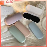 QIAO 2PC สำหรับผู้หญิง แว่นสายตาสั้นสั้น อุปกรณ์เสริมแว่นตา กล่องเก็บแว่นตา สีครีมทาหน้า กล่องใส่แว่นตา แว่นตาป้องกันป้องกัน