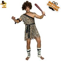 [COD] adult mens caveman savage costume stage party clothes carnival