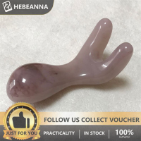 hebeanna NATURAL Rose Quartz Stone Gua Sha Face, คอร่างกาย Gua Sha เครื่องนวดกระดาน