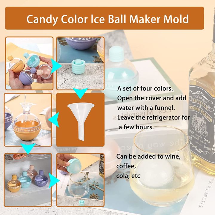 ice-ball-moulds-ซิลิโคนเกรดอาหาร-ice-cube-moulds-candy-color-ice-spheres-ice-ball-maker-วิสกี้และค็อกเทล-ice-cube-mould-2023