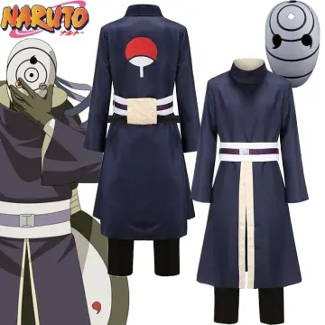 NARUTO Adult Kakashi Hatake Ninja Outfit Cosplay Costume Full Set with Face  Covering and Headband Wig