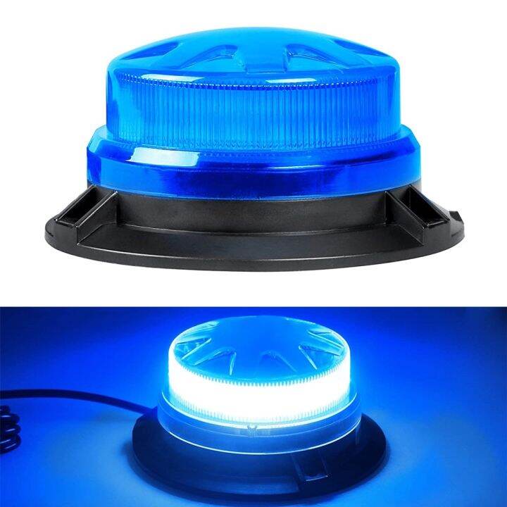 LED Blue Emergency Strobe Light Base Car Roof Flashing Hazard