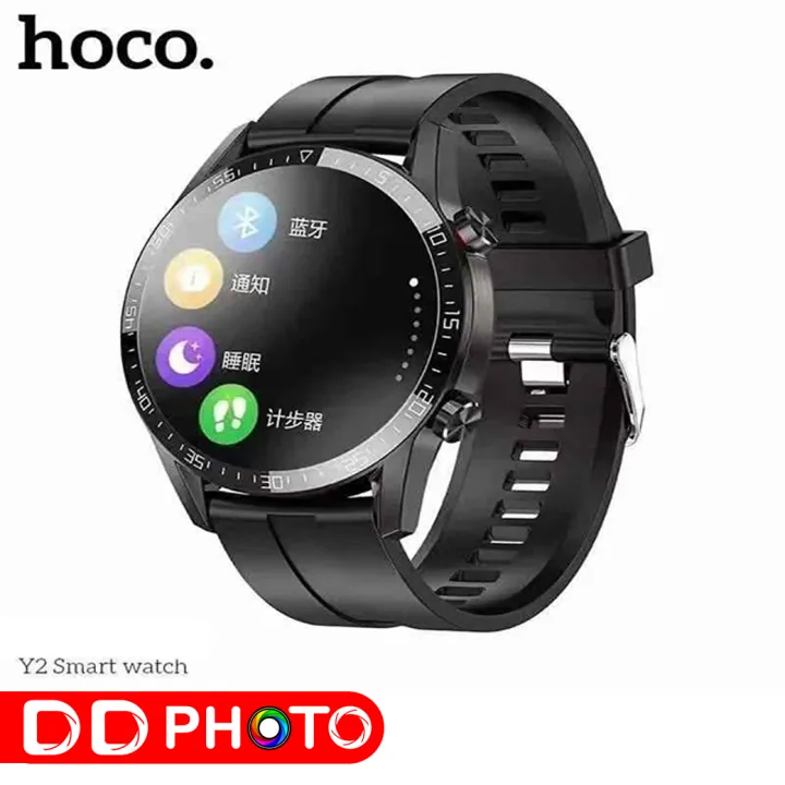 นาฬิกาสมาร์ทวอทซ์ Smart watch HOCO Y2 ดีไซน์สวย ทรงกลม ฟังก์ชั่นเยอะ ...